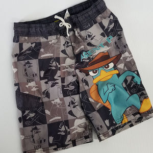 Boys 8 Disney Pnineas & Ferb Agent P Swim Shorts